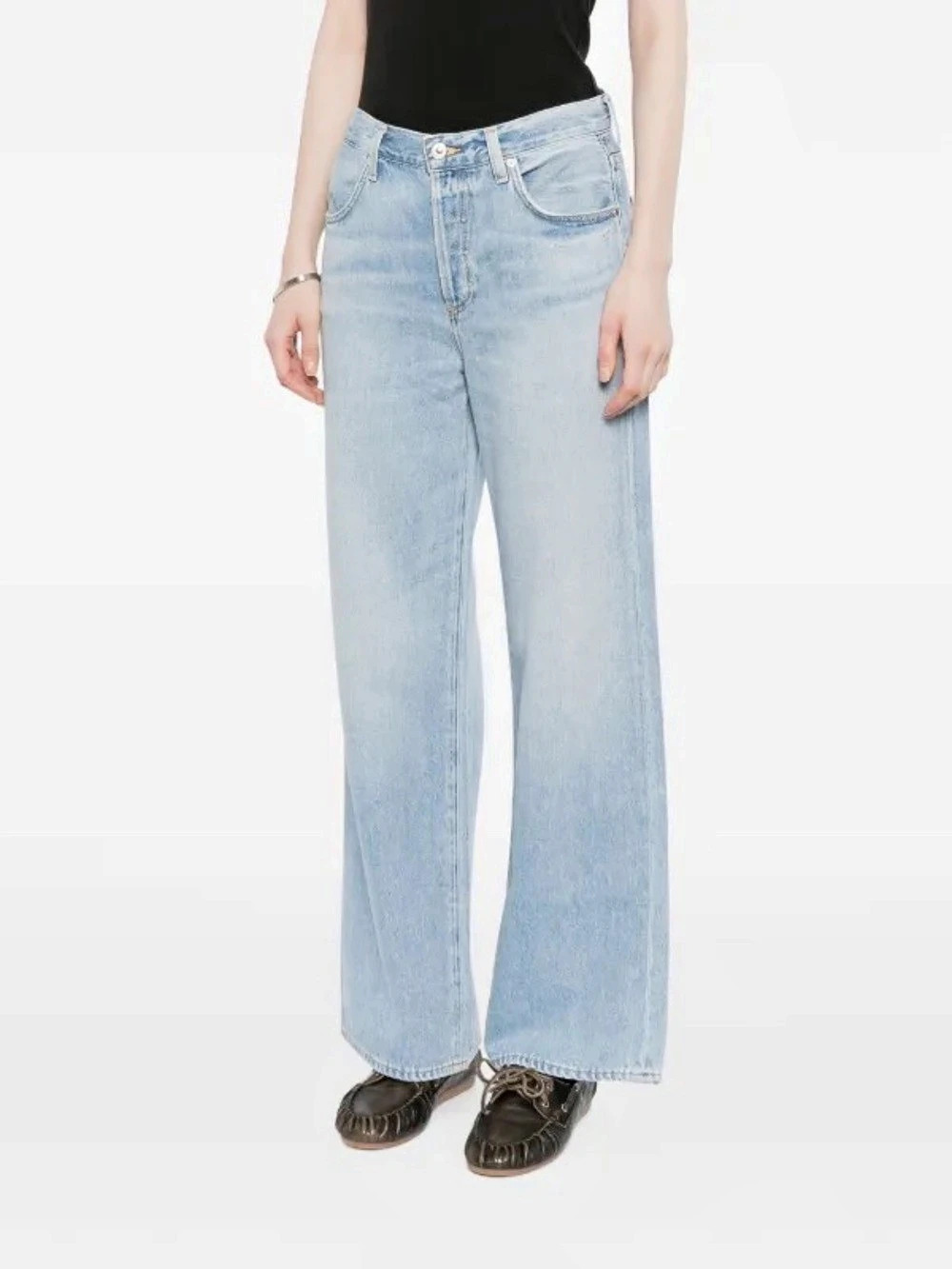 Citizens of Humanity Annina Wide Leg Jeans in Blue